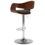 Küchenhocker 2 Stück gebogenes Holz und grauer Stoff von vidaXL, Küchenhocker - Ref: Foro24-3052713, Preis: 257,39 €, Rabatt: %