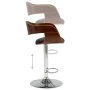 Küchenhocker 2 Stück gebogenes Holz und grauer Stoff von vidaXL, Küchenhocker - Ref: Foro24-3052713, Preis: 257,39 €, Rabatt: %