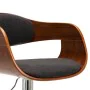 Küchenhocker 2 Stück gebogenes Holz und grauer Stoff von vidaXL, Küchenhocker - Ref: Foro24-3052713, Preis: 257,39 €, Rabatt: %