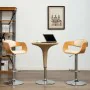 Kitchen stools 2 pcs curved wood cream synthetic leather by vidaXL, Kitchen stools - Ref: Foro24-3052714, Price: 259,09 €, Di...