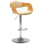 Kitchen stools 2 pcs curved wood cream synthetic leather by vidaXL, Kitchen stools - Ref: Foro24-3052714, Price: 259,09 €, Di...