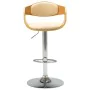 Kitchen stools 2 pcs curved wood cream synthetic leather by vidaXL, Kitchen stools - Ref: Foro24-3052714, Price: 259,09 €, Di...