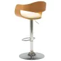Kitchen stools 2 pcs curved wood cream synthetic leather by vidaXL, Kitchen stools - Ref: Foro24-3052714, Price: 259,09 €, Di...
