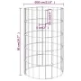 Poste circular de gaviones acero galvanizado Ø30x50 cm de vidaXL, Paneles de vallas - Ref: Foro24-152011, Precio: 29,78 €, De...