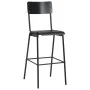Taburetes de cocina 6 uds madera contrachapada y acero negro de vidaXL, Taburetes de cocina - Ref: Foro24-3054567, Precio: 60...