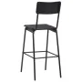 Taburetes de cocina 6 uds madera contrachapada y acero negro de vidaXL, Taburetes de cocina - Ref: Foro24-3054567, Precio: 60...