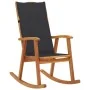 Silla mecedora con cojines madera maciza de acacia de vidaXL, Sillas de jardín - Ref: Foro24-3064179, Precio: 195,77 €, Descu...