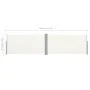 Toldo lateral retráctil color crema 160x600 cm de vidaXL, Sombrillas - Ref: Foro24-42179, Precio: 71,29 €, Descuento: %
