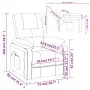Sillón reclinable eléctrico de tela negro de vidaXL, Sillones - Ref: Foro24-3073804, Precio: 208,94 €, Descuento: %