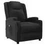 Sillón reclinable eléctrico de cuero sintético negro de vidaXL, Sillones - Ref: Foro24-3073788, Precio: 254,52 €, Descuento: %