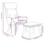 Sillón de relax con taburete tela gris claro de vidaXL, Sillones - Ref: Foro24-3097750, Precio: 150,10 €, Descuento: %