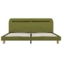 Estructura de cama con LED tela verde 180x200 cm de vidaXL, Camas y somieres - Ref: Foro24-280910, Precio: 131,81 €, Descuent...
