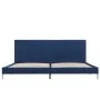 Estructura de cama de tela azul 180x200 cm de vidaXL, Camas y somieres - Ref: Foro24-280955, Precio: 161,28 €, Descuento: %