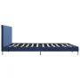 Estructura de cama de tela azul 180x200 cm de vidaXL, Camas y somieres - Ref: Foro24-280955, Precio: 161,28 €, Descuento: %