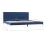 Estructura de cama de tela azul 180x200 cm de vidaXL, Camas y somieres - Ref: Foro24-280955, Precio: 161,28 €, Descuento: %