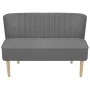 Sofá de tela gris claro 117x55,5x77 cm de vidaXL, Sofás - Ref: Foro24-244070, Precio: 215,76 €, Descuento: %