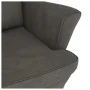 Sillón mecedora patas madera y taburete terciopelo gris oscuro de vidaXL, Mecedoras - Ref: Foro24-3121231, Precio: 287,94 €, ...