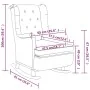 Sillón con patas mecedoras y taburete de tela gris claro de vidaXL, Sillones - Ref: Foro24-3121272, Precio: 267,85 €, Descuen...