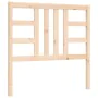 Estructura de cama con cabecero madera maciza 90x190 cm de vidaXL, Camas y somieres - Ref: Foro24-3191936, Precio: 89,71 €, D...