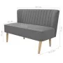 Sofá de tela gris claro 117x55,5x77 cm de vidaXL, Sofás - Ref: Foro24-244070, Precio: 215,76 €, Descuento: %
