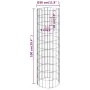 Arriate gaviones circular 3 uds acero galvanizado Ø30x100 cm de vidaXL, Maceteros y jardineras - Ref: Foro24-152020, Precio: ...