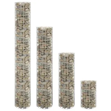 Arriate gaviones circular 4 piezas Ø30x50/100/150/200 cm de vidaXL, Maceteros y jardineras - Ref: Foro24-152023, Precio: 63,2...
