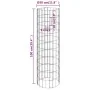 Arriate gaviones circular 4 piezas Ø30x50/100/150/200 cm de vidaXL, Maceteros y jardineras - Ref: Foro24-152023, Precio: 63,2...