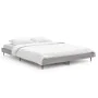 Sonoma gray engineered wood bed frame 140x190 cm by vidaXL, Beds and slatted bases - Ref: Foro24-832283, Price: 118,54 €, Dis...