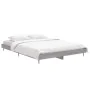 Sonoma gray engineered wood bed frame 140x190 cm by vidaXL, Beds and slatted bases - Ref: Foro24-832283, Price: 118,54 €, Dis...