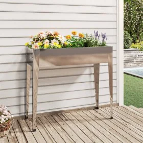 Galvanized steel planter 100.5x40.5x90 cm by vidaXL, Pots and planters - Ref: Foro24-152262, Price: 59,88 €, Discount: %