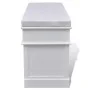 Banqueta blanca con cojin y cajones / cestas de vidaXL, Bancos para recibidores y almacenamiento - Ref: Foro24-240806, Precio...