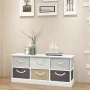 Storage bench with 6 wooden drawers by vidaXL, Benches for halls and storage - Ref: Foro24-242891, Price: 145,44 €, Discount: %