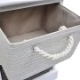 Storage bench with 6 wooden drawers by vidaXL, Benches for halls and storage - Ref: Foro24-242891, Price: 145,44 €, Discount: %