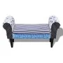 Banco patchwork azul y blanco de vidaXL, Bancos para recibidores y almacenamiento - Ref: Foro24-240881, Precio: 141,68 €, Des...