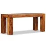 Banco de madera maciza de sheesham 110x35x45 cm de vidaXL, Bancos para recibidores y almacenamiento - Ref: Foro24-244352, Pre...