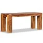 Banco de madera maciza de sheesham 110x35x45 cm de vidaXL, Bancos para recibidores y almacenamiento - Ref: Foro24-244352, Pre...