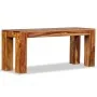 Banco de madera maciza de sheesham 110x35x45 cm de vidaXL, Bancos para recibidores y almacenamiento - Ref: Foro24-244352, Pre...