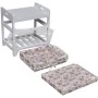 Banco de almacenamiento con zapatero y cesta madera paulownia de vidaXL, Bancos para recibidores y almacenamiento - Ref: Foro...