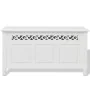 Banco de almacenamiento estilo barroco MDF blanco de vidaXL, Bancos para recibidores y almacenamiento - Ref: Foro24-242646, P...
