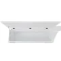 Banco de almacenamiento estilo barroco MDF blanco de vidaXL, Bancos para recibidores y almacenamiento - Ref: Foro24-242646, P...