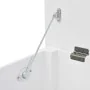 Banco de almacenamiento estilo barroco MDF blanco de vidaXL, Bancos para recibidores y almacenamiento - Ref: Foro24-242646, P...