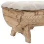 Solid wood and fabric storage bench 103x51x44 cm by vidaXL, Benches for halls and storage - Ref: Foro24-245767, Price: 214,10...