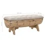 Solid wood and fabric storage bench 103x51x44 cm by vidaXL, Benches for halls and storage - Ref: Foro24-245767, Price: 214,10...