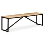 Solid mango wood bench 160x35x45 cm by vidaXL, Benches for halls and storage - Ref: Foro24-244904, Price: 214,98 €, Discount: %