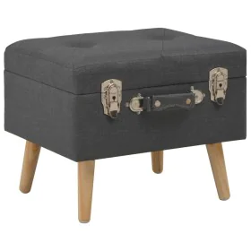Stoff-Aufbewahrungshocker 40 cm dunkelgrau von vidaXL, Bänke für Hallen und Lager - Ref: Foro24-247520, Preis: 51,76 €, Rabat...