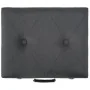 Taburete de almacenamiento 40 cm gris oscuro de tela de vidaXL, Bancos para recibidores y almacenamiento - Ref: Foro24-247520...