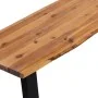 Banco de madera de acacia maciza 145 cm de vidaXL, Bancos para recibidores y almacenamiento - Ref: Foro24-245687, Precio: 147...