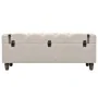 Bancos de almacenamiento 3 piezas madera y acero 112x37x45 cm de vidaXL, Bancos para recibidores y almacenamiento - Ref: Foro...