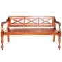 Batavia bench solid dark brown mahogany wood 136 cm by vidaXL, Benches for halls and storage - Ref: Foro24-246971, Price: 126...