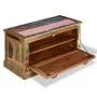 Banco zapatero de madera maciza reciclada de vidaXL, Bancos para recibidores y almacenamiento - Ref: Foro24-244832, Precio: 2...